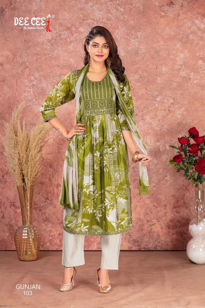 Gunjan By Deecee Modal Silk Kurti With Bottom Dupatta Suppliers In India